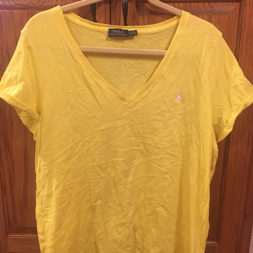 Polo brand xl yellow tee